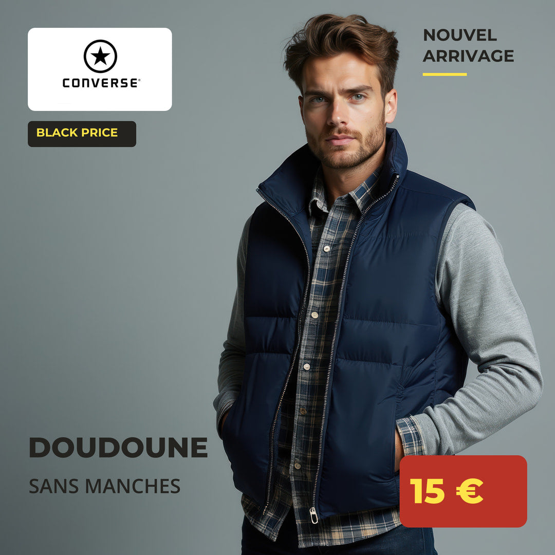 Black Price : doudoune sans manches Converse homme à 15 €