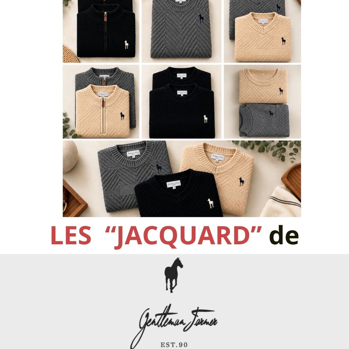 Arrivage Gentleman Farmer : pulls Jacquard homme