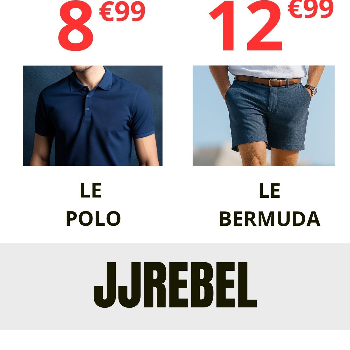 Arrivage JJRebel : polos et bermudas homme