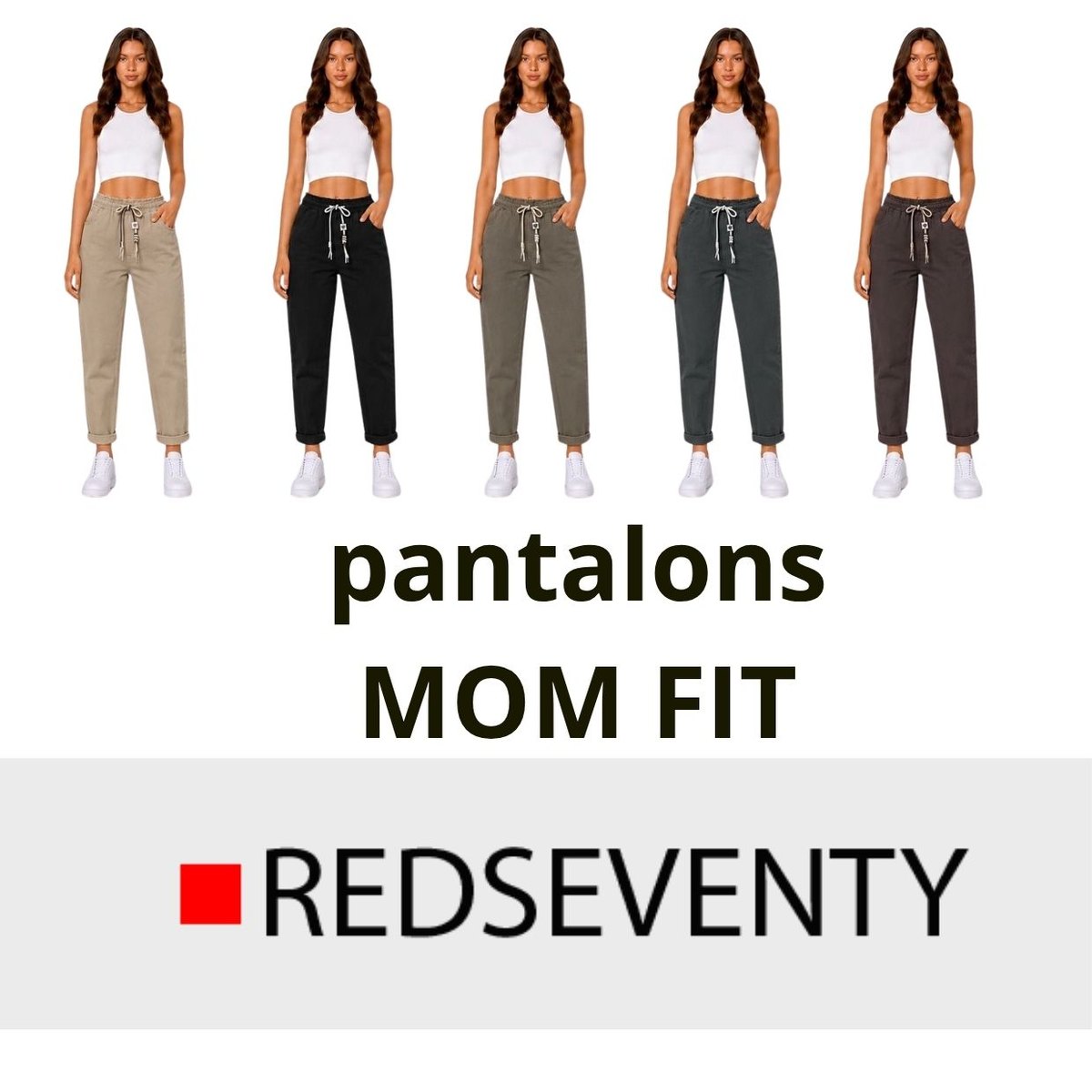 Arrivage Redseventy : pantalons femme Mom Fit et Wide Leg