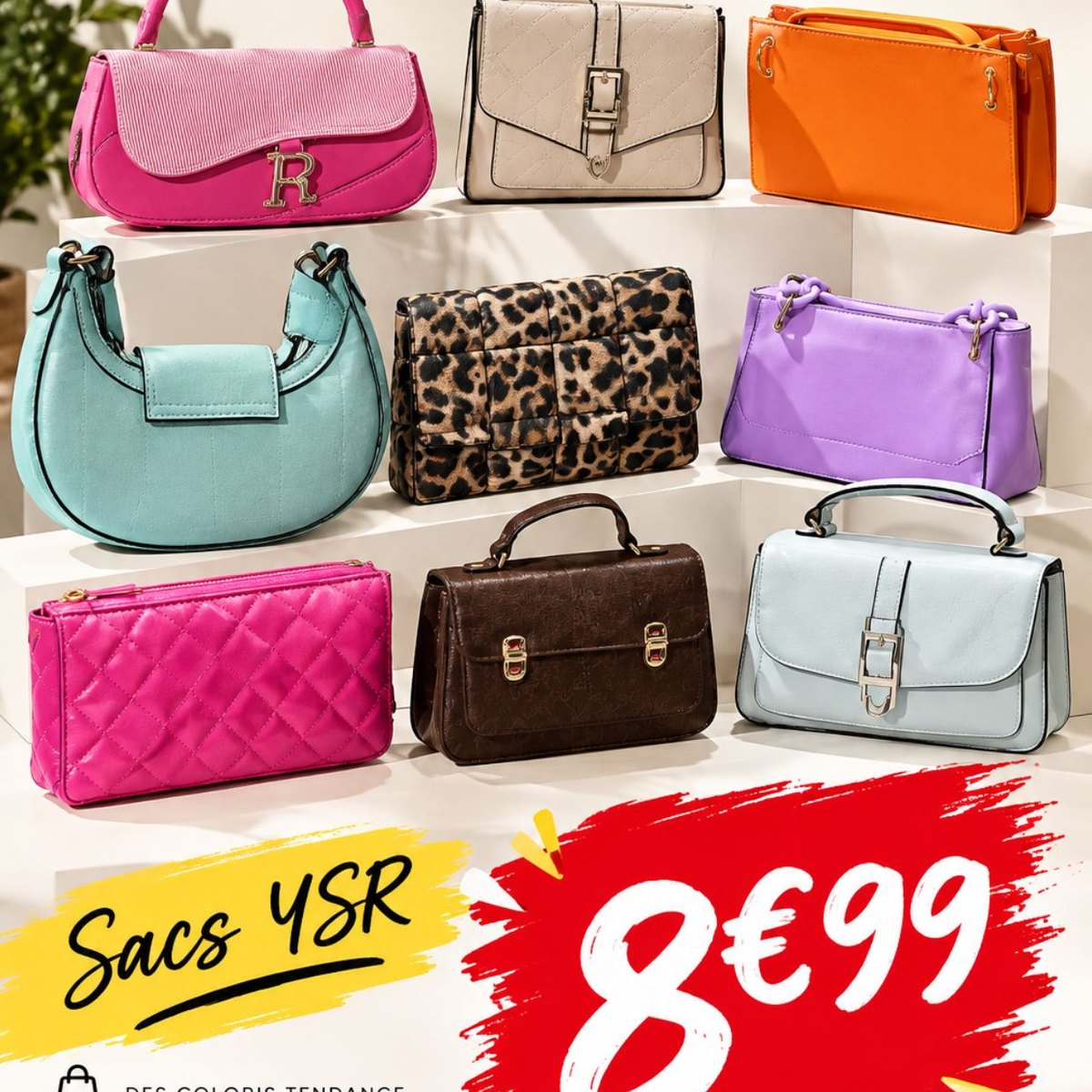 Arrivage YSR : petits sacs, pochettes et chaussons femme