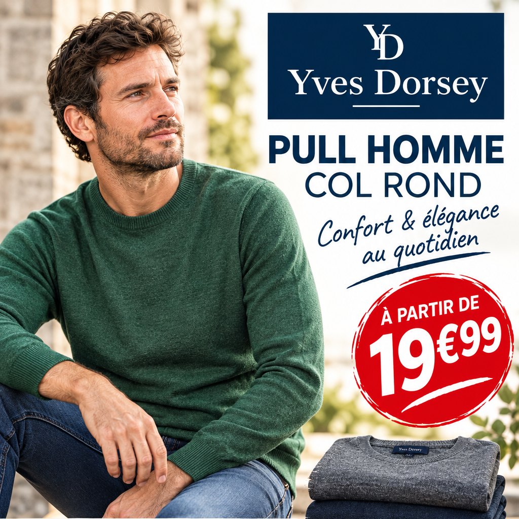 Arrivage Yves Dorsey : pulls homme