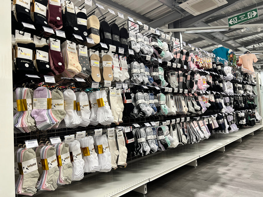 Magasin Au Fil des Marques de Fouesnant : chaussettes et sous-vêtements